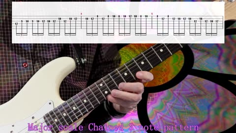 C major scale Chained 3 note pattern