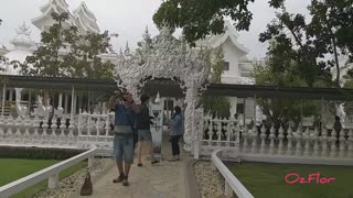 Temple Wat Rong Khun in Pa O Don Chai - Peaceful Music