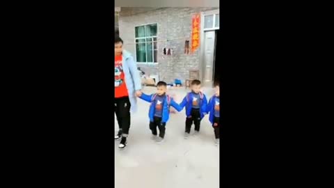 Funny Video Naughty Triplets
