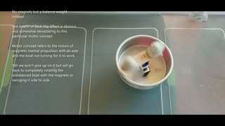 Motor Concept Magnetic Propulsion Control Trial Without Magnets and Back to Reality