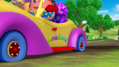Vehicles Song - Bus|Train|Car - Baby Taku & Jumblikans Dinosaurs - ChuChuTV Toddler Learning Videos