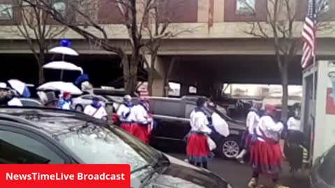 Mummers New Year's Day Peaceful Protest against Mayor Jim Kenney Philadelphia