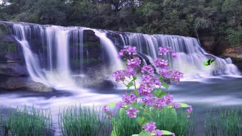 Beautiful waterfalls colors