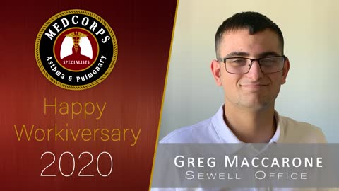 Happy 2 year work anniversary to Greg