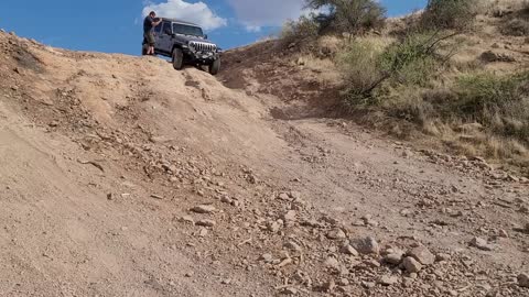 Jeep wrangler in Tonto National Forest AZ