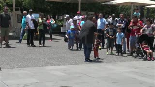 The Puppet dance show at Plaza de Armas, Chile