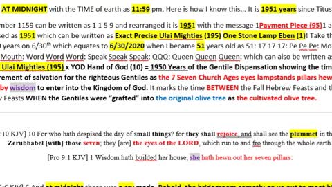 Lost Coin Part 2: Midnight Watch 2021: Moses Law 3333 Years Ago: 51 QQQ