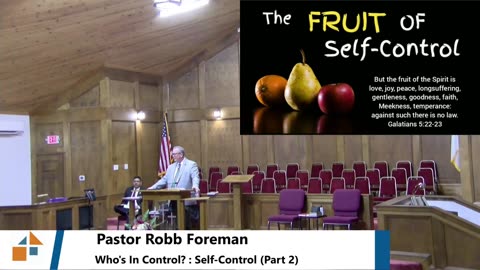 Pastor Robb Foreman // Who's In Control? : Self-Control (Part 2)