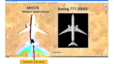 Malasia Airlines MH370 Found in Sahara Desert by Google-Earth