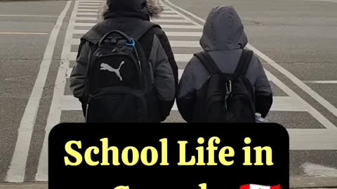 School life in Canada 🇨🇦 - vlog - #shorts