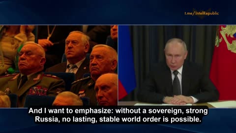 🇷🇺🌍 PUTIN: RUSSIA FIGHTS FOR FREEDOM OF ENTIRE WORLD, Warns the Globe That Washington Is DANGEROUS