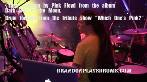 Pink Floyd "Time" Intro Live Drum Cover Roto Tom Clip (Brandon Smith)