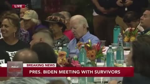 New video from Maui visit appears to show Joe Biden dozing in and out of sleep