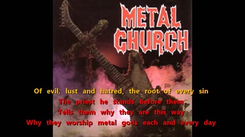 Metal Church - Metal Church {karaoke the metal site}