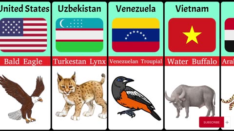 National Animals From Different Countries