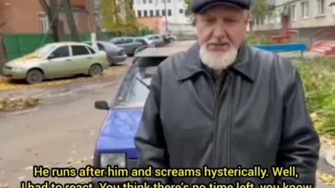 Russian pensioner rescue a child from a thief: