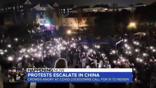 Protests escalate in China