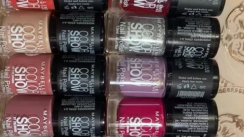 Nail colours by Maybelline