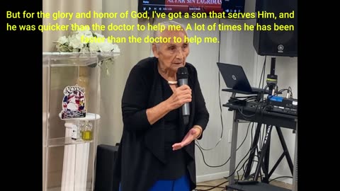 82 year old Lupe's miracle