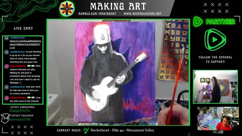 Live Painting - Making Art 3-7-24 - Keep Painting