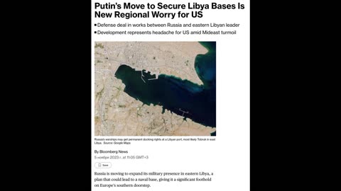 The United States is afraid of a military alliance between Russia and Libya