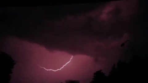 Lightning Strike During The Thunderstorm In Pakistan