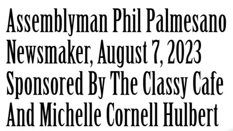 Newsmaker, August 7, 2023, Assemblyman Phil Palmesano