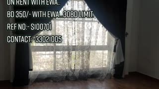 Tubli:-3Bhk Semifurnished Flat on Rent with Ewa..