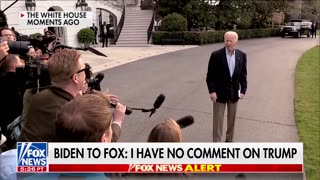 Biden Will NOT Answer Questions About The Trump Indictment