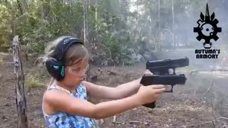 Young Girl Shows Off Her Skills