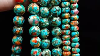 Colorful naltural turquoise block beads size 6mm roundle beads 5mm loose beads