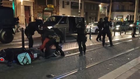 French police in action