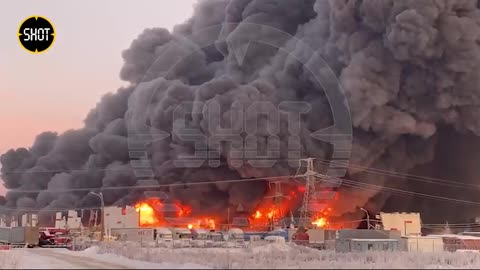 Construction Site Consisting of Multiple City Blocks Engulfed in Flames