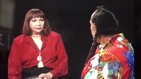 Pedophile institutions as described by Russell Means-Lakota sticks it in interviewer's face with TRUTH
