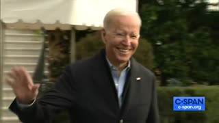 Lyin' Biden LAUGHS OFF Question About Origin of COVID-19