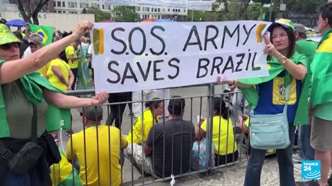 Las protestas bolsonaristas en Brasil continúan, aunque ahora con menor intensidad • FRANCE 24