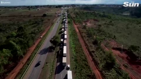 Bolsonaro supporters start fires and block roads after Brazil election defeat