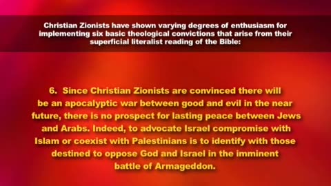 Christian Zionism on the Road to Armageddon