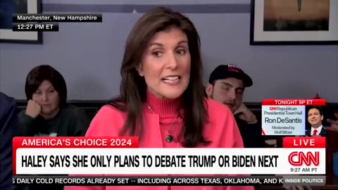 Nikki Haley Says She Won’t Debate DeSantis in N.H. Unless Trump Participates