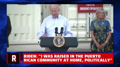 "I was raised in a Puerto Rican community" Biden tells audience