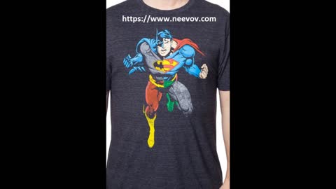 Black Colour Cotton T Shirts of Superman