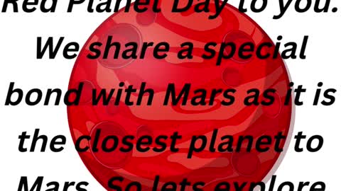 November 28th, Red Planet Day