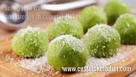 Coconut Matcha Fat Bombs