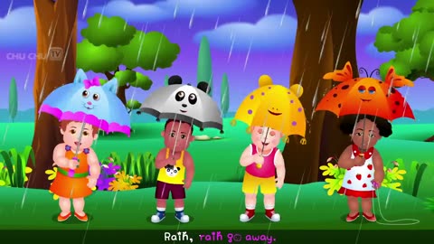 Rain, Rain, Go Away Rhyme - Cartoon Animation Rhymes with Songs for Children
