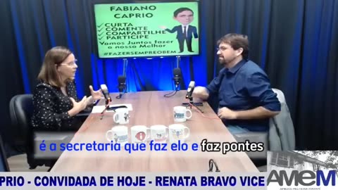 PODCAPRIO - Convidada de hoje - RENATA BRAVO vice prefeita de santos