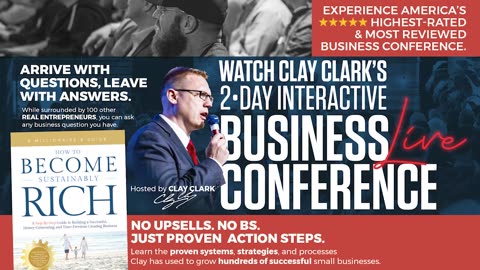 WATCH LIVE!!! Watch Clay Clark's 2-Day Interactive Business Growth Workshop LIVE (April 13th & 14th from 7 AM to 3 PM Central)