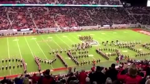 North Carolina State performing Amazing Grace for 13 Fallen soldiers in Afghanistan college Football