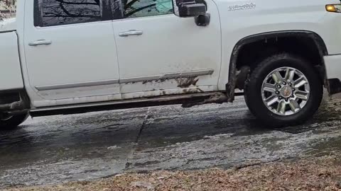 North Dakota Roads Turned into an Ice Rink