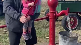 Pumping water old school way