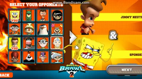 Super Brawl 2 - Jimmy Neutron and SpongeBob Squarepants vs Danny Phantom and Kyle